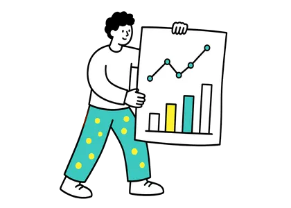 成果レポートのイラスト